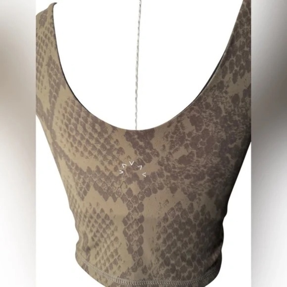 Varley - Lets Go Walker Bra Khaki Snake in S - Picture 3 of 7